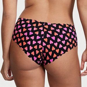 💕VS No-Show Scallop Hiphugger Panties w/Hearts NWT NEW So Adorable! NWT